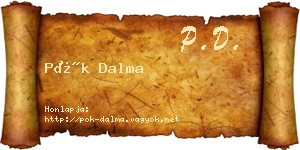 Pók Dalma névjegykártya